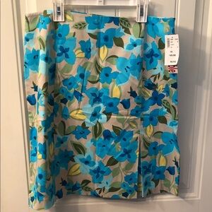 cleo Blue Floral Pencil Skirt